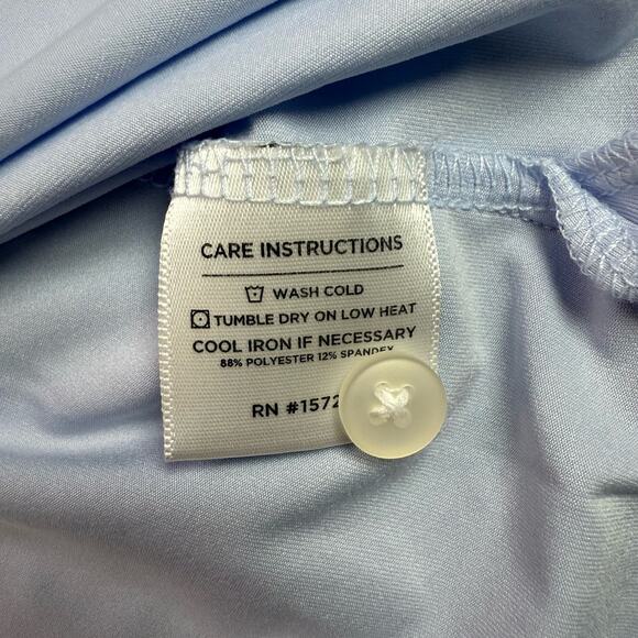 Mizzen+Main Performance Polo Men’s XL Light Blue Classic Fit Stretch Golf Shirt - Picture 8 of 9